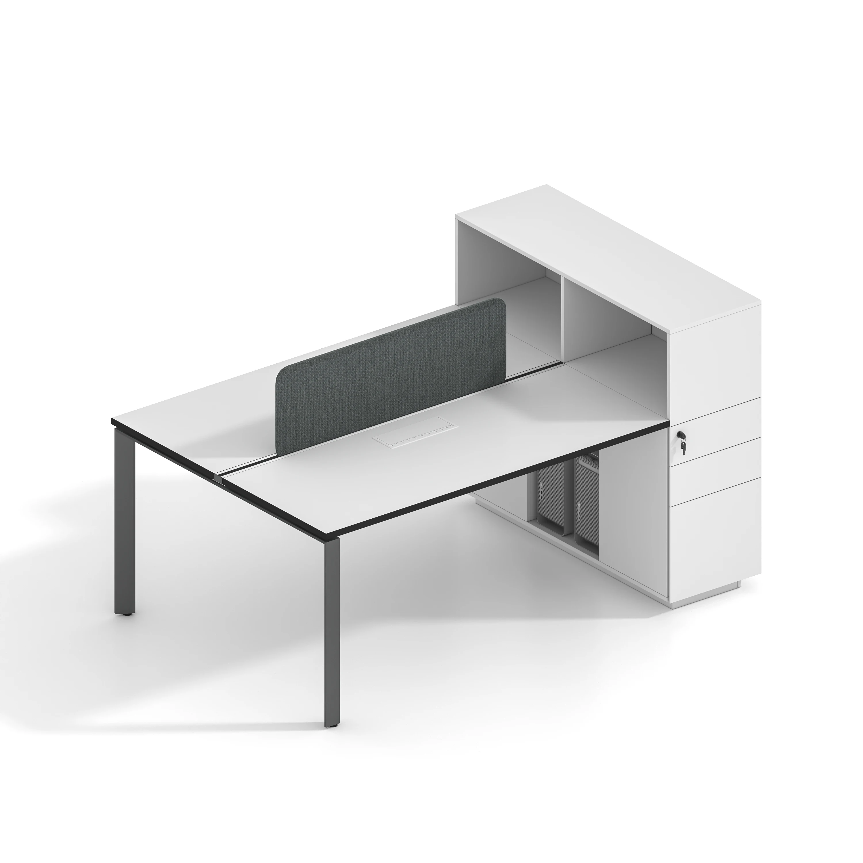 Office Furniture Coworking Spaces Office Table Workstation Modular 4 Seater People Staff Workstations