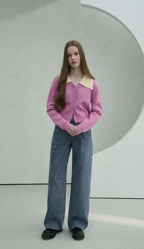 Signature Pintuck Wide Pants INDIGO Trending products 2024 new arrivals wholesale S/M/L Korean fashion