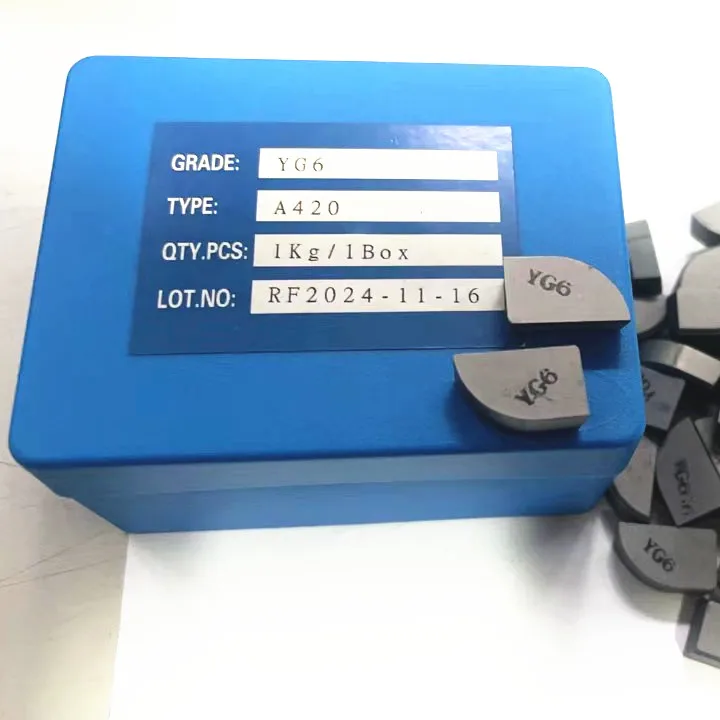 YG6/K10 C125,C122,C120 tungsten carbide brazed tip