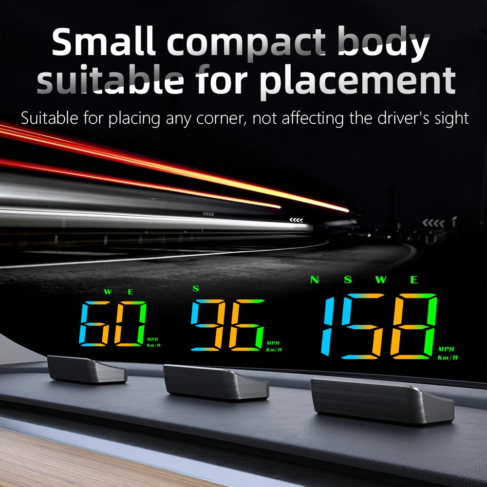 Newest hud colorful 100% car Gauge M2s GPS Speed electronics Universal speedometer HUD head up displays