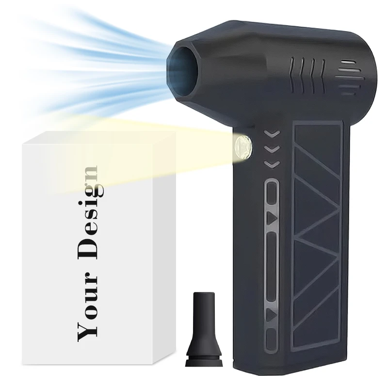 13000 RPM High Speed Fan  for Travel Outdoor Use Portable Air Duster Turbo Cooling Mini Fan 5000mAh Jet Dryer Blower