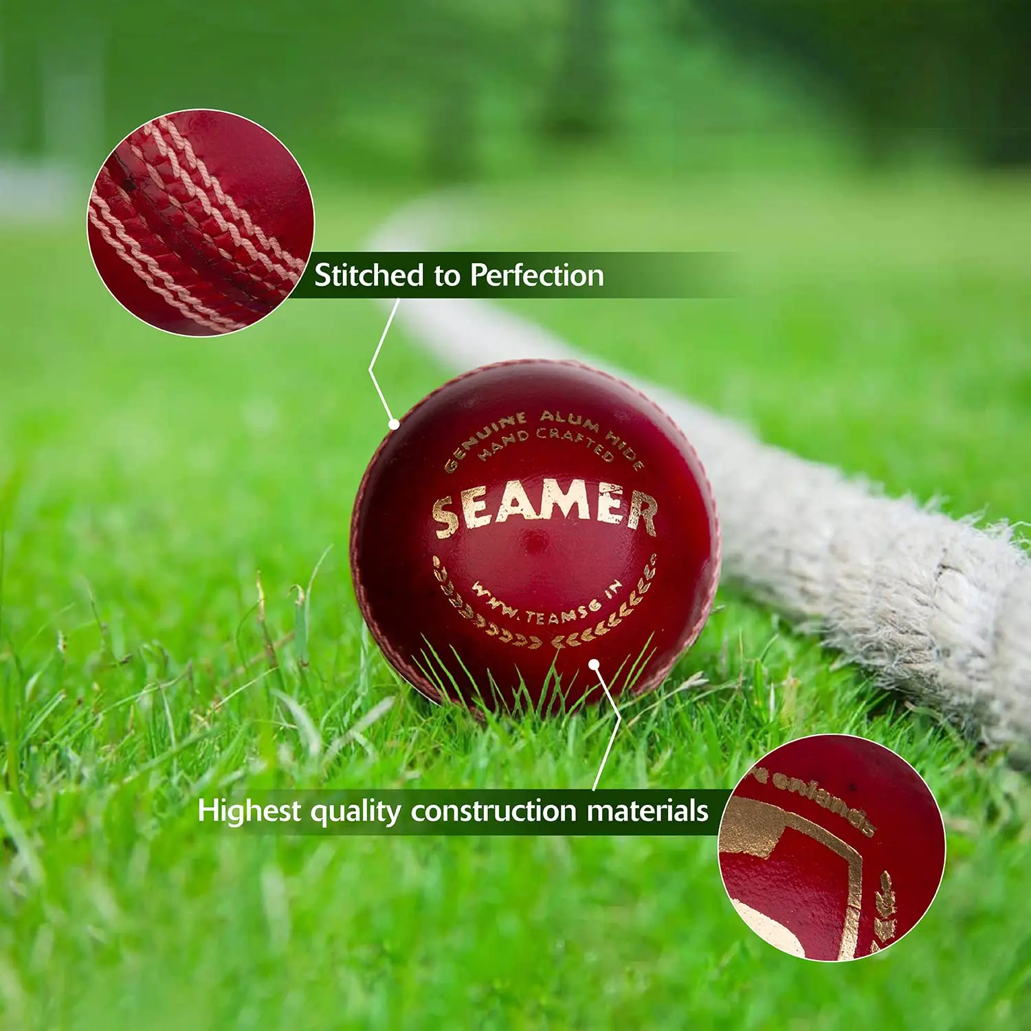 Best Quality Cricketers Choice SG Brand Original Indian Factory Made Genuine Red Leather Hand Stitched 30 Over Cricket balls