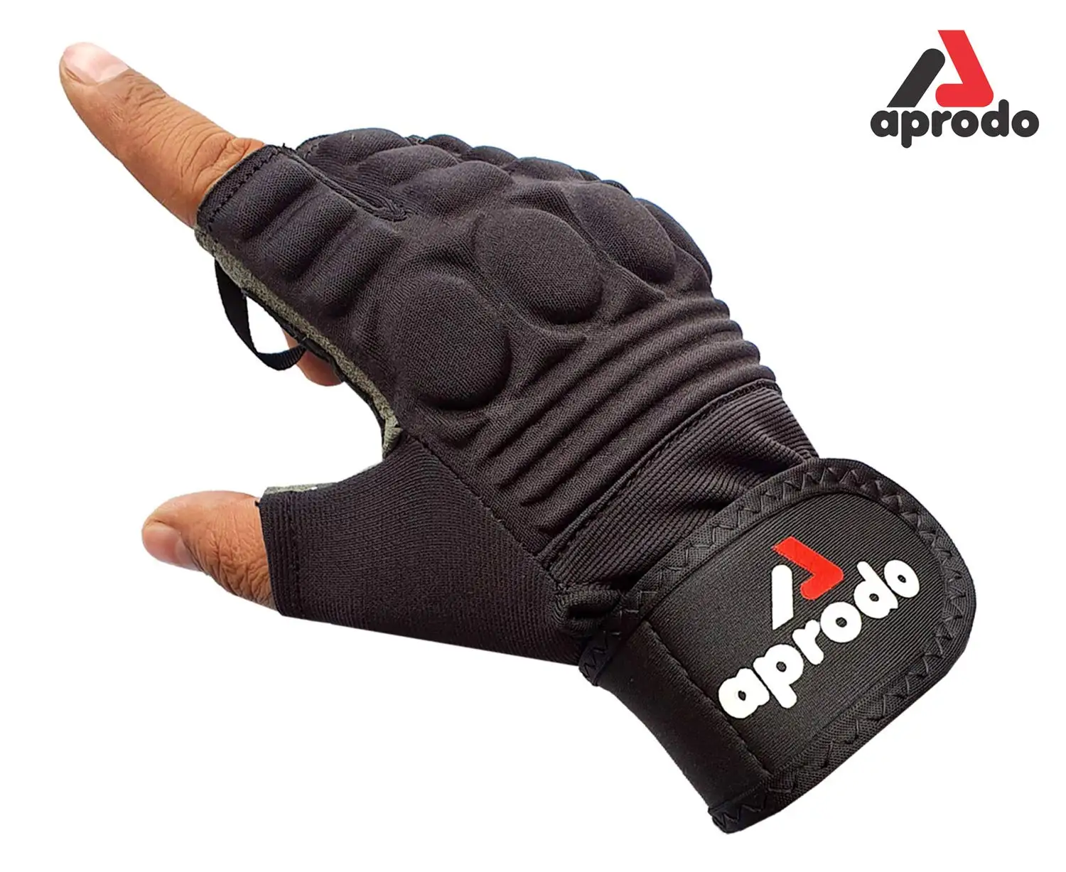 OEM Customized Sports Leather Fitness Gloves Gym Workout Gloves with Wrist Support & Padded Knuckle Protector