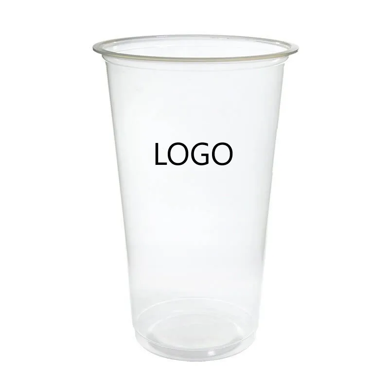 Jiuzhou _ Customized Logo PP-90-500 Cup Disposable bubble boba  tea Plastic cup