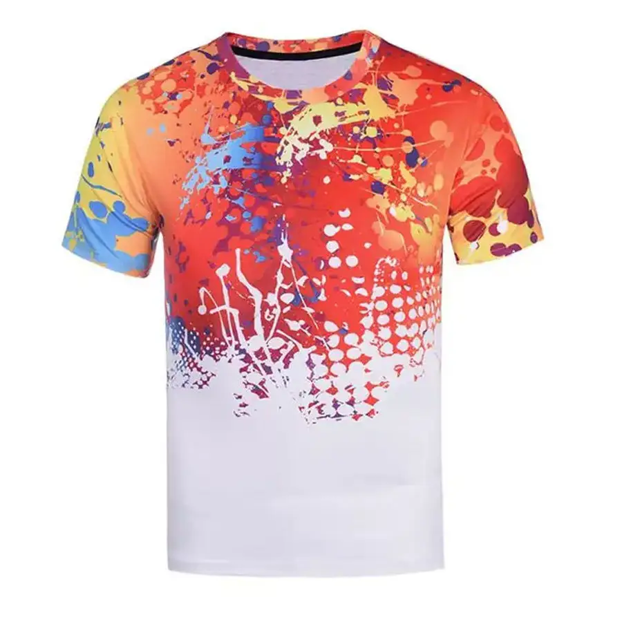 Beautiful Different Style Sublimation Tshirts Customized Sample Plain Shirt For Men Over Sized Short Sleeve
