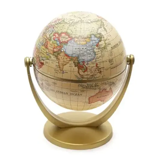 Best Selling Desktop Decor Metal World Globe Map with Custom Size Available at Bulk Supply from India