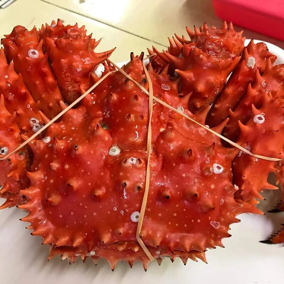 Свежие крабы замороженные живые