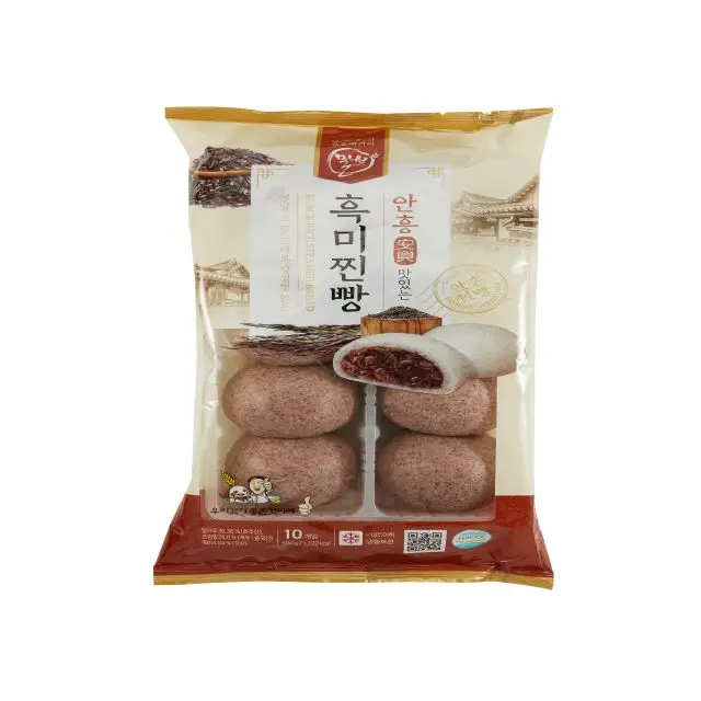 Приготовленный в Корее хлеб anehng на пару 500 г булочка с черным рисом вкусный идеальной мягкой