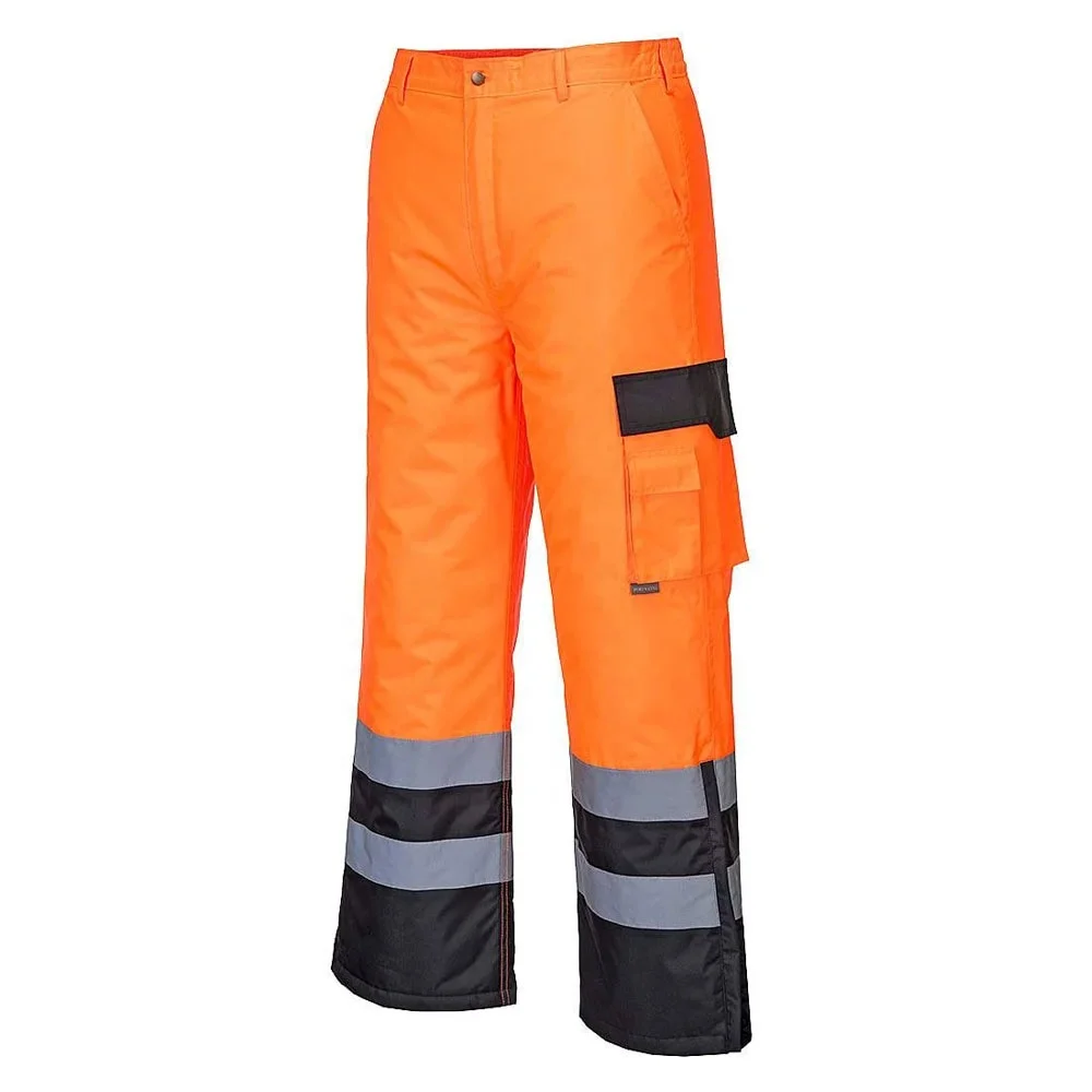 New Men High Visibility Reflective Safety Work pants\hi vis Working Cargo Pants