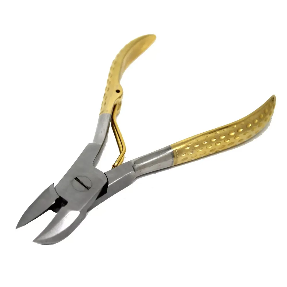 Hald Gold Heavy-Duty Stainless Steel Chiropody Podiatry Nipper Tools Pedicure Cuticle Cutters Toe Nail Clippers Ingrown Nippers