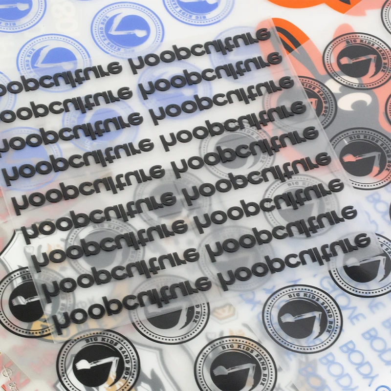 Custom Logo Heat Transfer Print 3d Heat Transfer Printing Silicone Transfer Sticker For Clothing