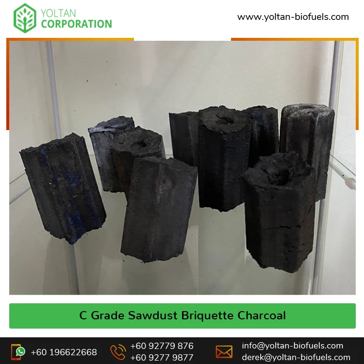 Experts in Selling Top Notch Quality Machine-Made Charcoal C Grade Sawdust Briquette Charcoal from Malaysia