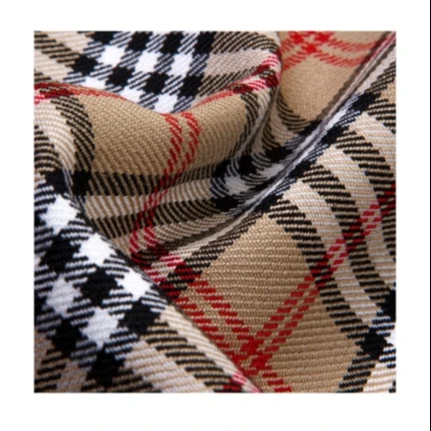 Polyester Viscose Plaid Tartan Scottish Fabric Rayon Origin Turkey Manufacturer Wholesale Woven OEX Tex Standard Textile