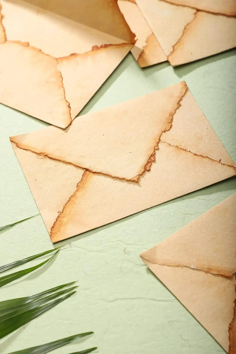 Handmade Deckle Edge Envelopes DIY Wedding Invitation Card Making Deckle White Burnt Paper Cotton Rag Envelope Wholesale