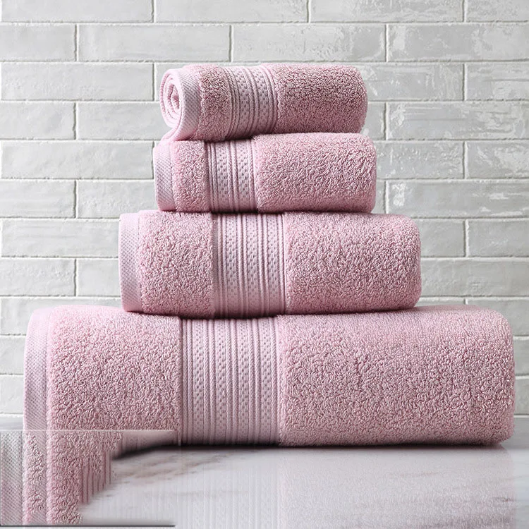 oem custom logo design with absorbs water  breakfast hotel large bath towel & beauty salon pure cotton thickened bed bath towel