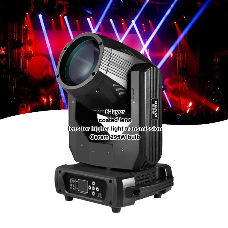 Grace Beam 295w Rainbow 14R Sharpy Moving Head Stage Lights Wedding Night Club MovingHead Light