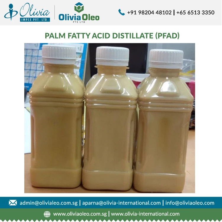 Дистиллят пальмовой жирной кислоты гарантированного качества (PFAD) для корма животных и леохимикатов можно использовать по минимальной цене