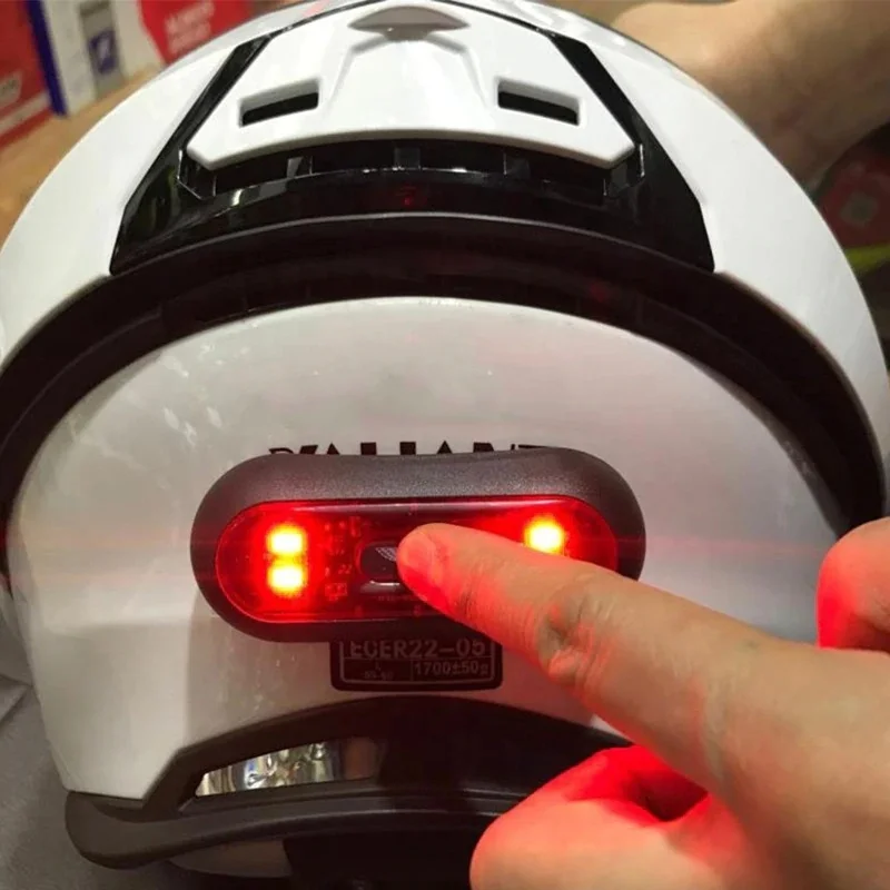 Easy Do Turn Signal Led Helmet Mount Light Usb Rechargeable Helmet Brake Warning Rear Taillight for  Helmet