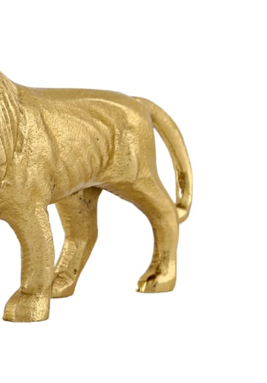 Manufacturer and Supplier Aluminum Lion Shape Sculpture Figurine For Home and Office Best for Gift Handmade Figurine Statue