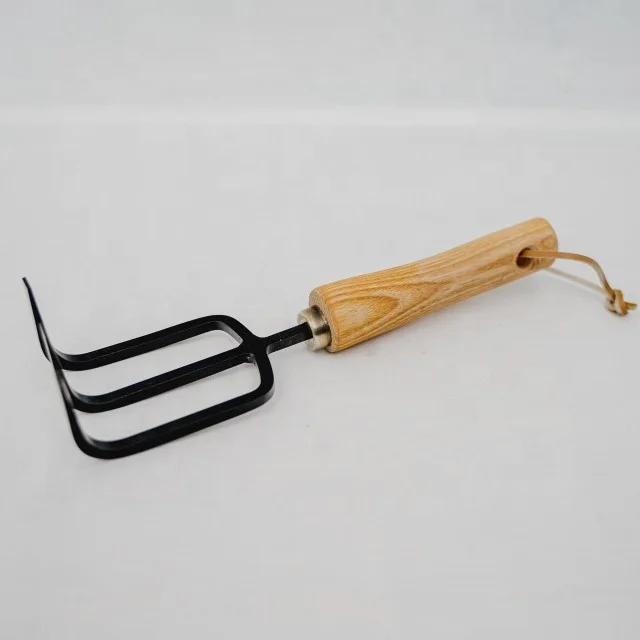 Premium Quality Super Strong Gardening Folk Hoe With Cationic Coating Tines, Ergonomic Handle Garden Fork