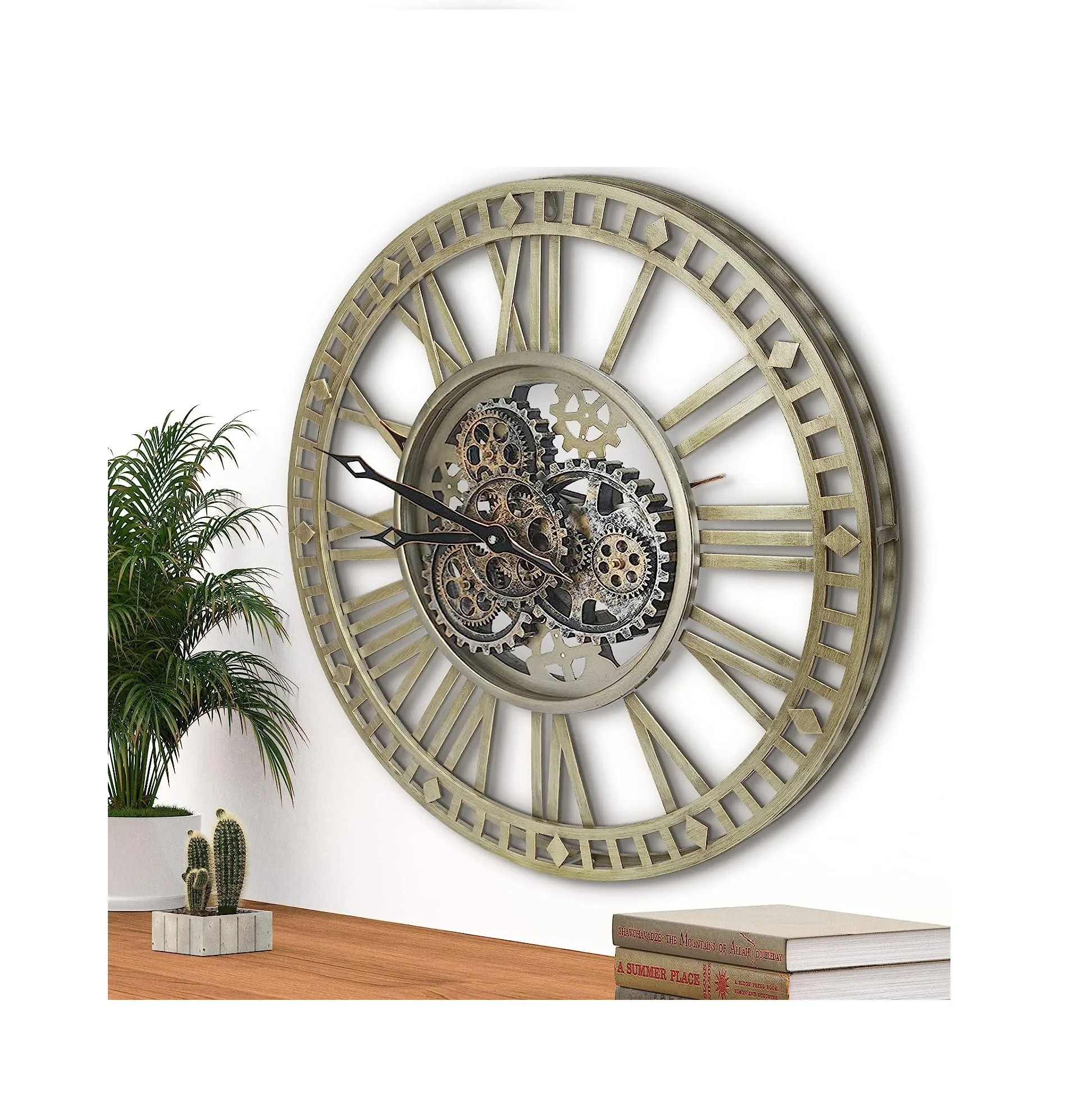 Luxury Casted Metal Wall Clocks Designer Wholesale Metal Antique Home Wall Office Room decorative Clocks for sale