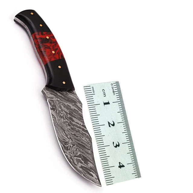 Wholesale 2024 Customized Logo Fixed Blade Skinner Knife Wholesale Best Selling Cheap Price Damascus Steel Hunting Knife