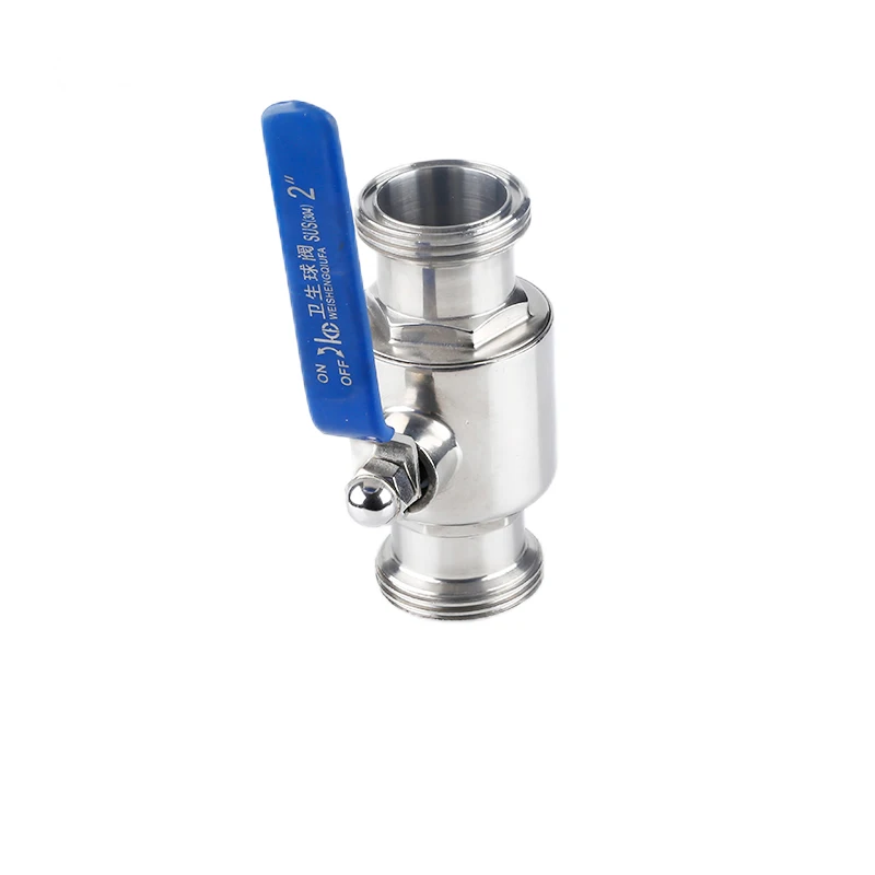 Pressure Control 304 Sanitary Ball Valve Wire Buckle To Take Over The Through Ball Valve