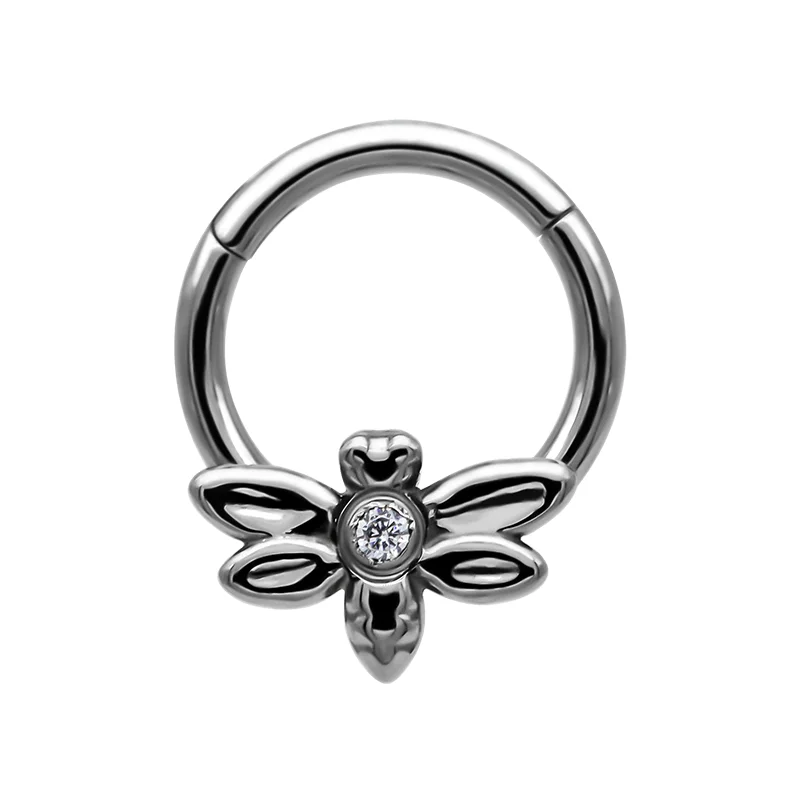 Moon Fashion Butterfly Titanium Nose Piercing Jewelry Nose Ring Golden Unisex Silver Plated Nose Rings & Studs 10 Pieces Accept