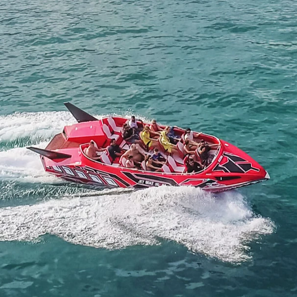 Alesta Роскошный Морской коммерческий реактивный катер темно-красный Новый развлекательный скоростной катер из стекловолокна лучшее качество океан море озеро река