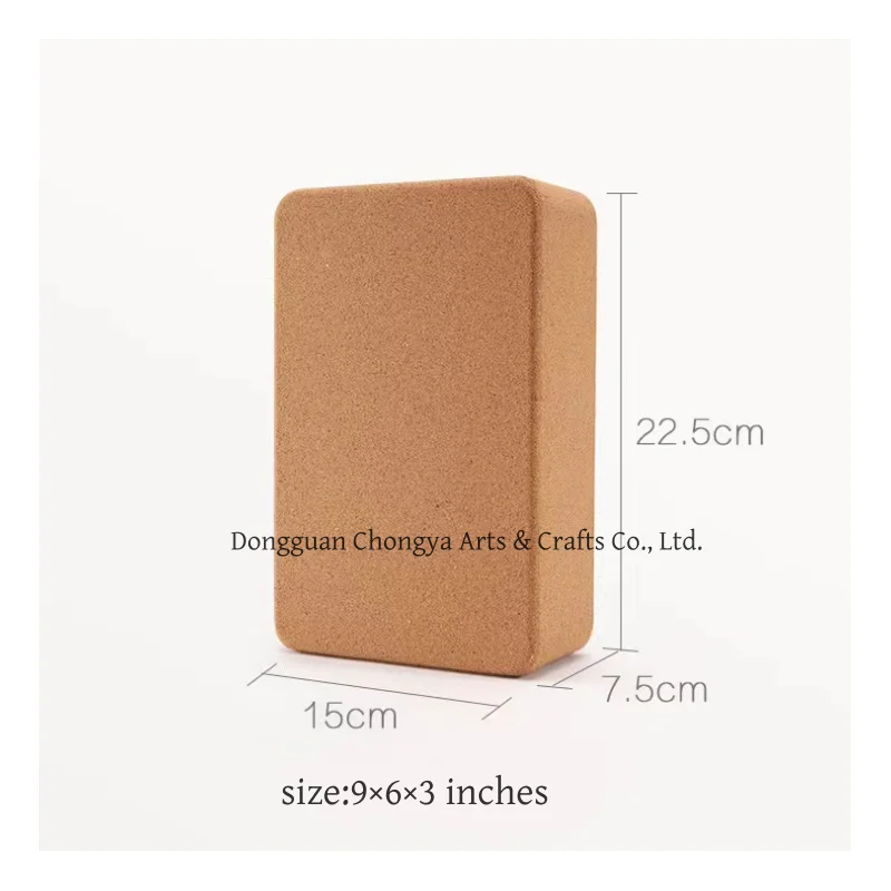 Cork Wood Yoga Blocks Wooden Brick Cube Stretch Blocks Eco-Friendly Yoga Accessories for Women Ideal for Yoga Pilates Stretching