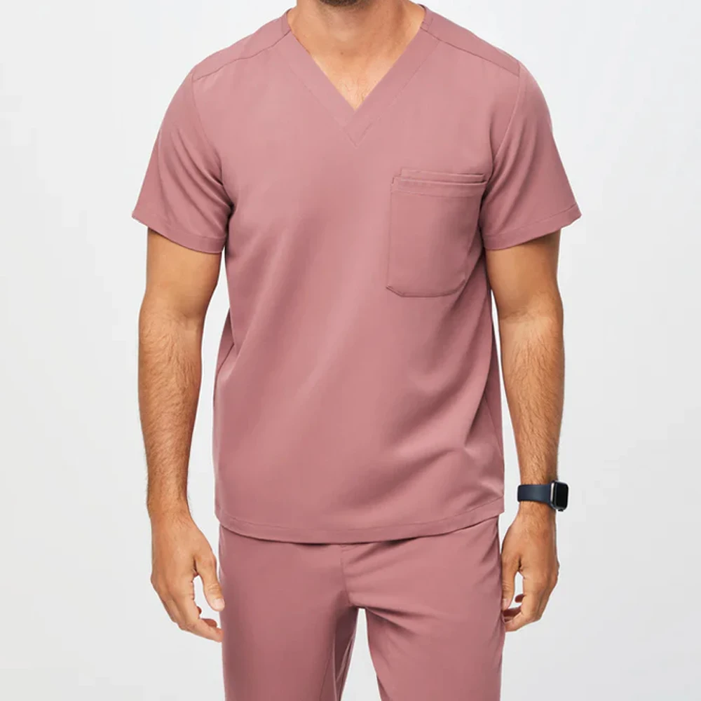 men cheap three-pocket nursing scrubs