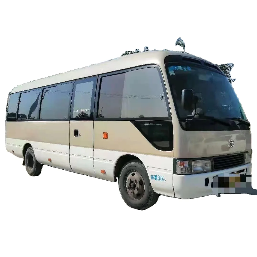 Used Toyotas Coaster Bus 2x diesel A/C Engine Japan Roller Coaster Passenger LHD/RHD , 100% Perfectly Working, Accident-Free,