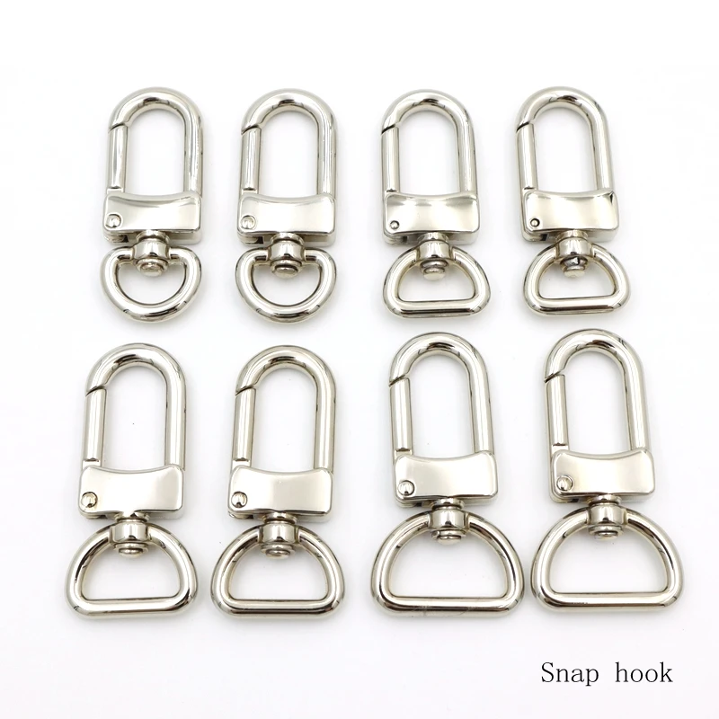 gold metal swivel eye snap hook o ring swivel hook for phone case strap