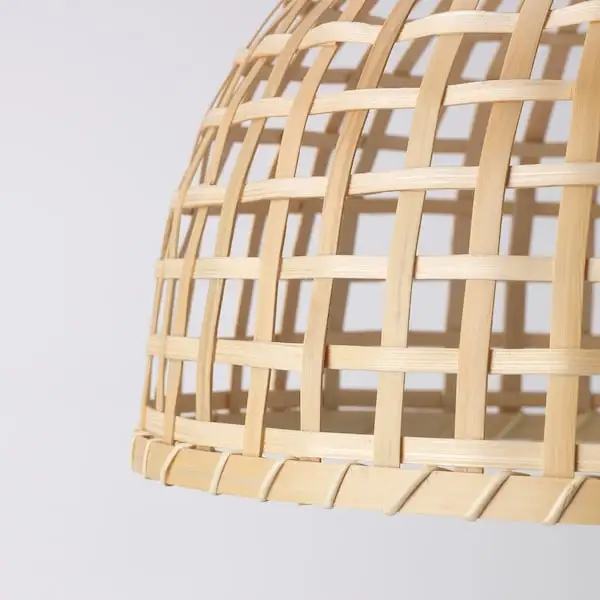 2024 Premium Handwoven GOTTORP Pendant Lampshade, Modern Cozy Natural Bamboo Shade Rustic Traditional Asian Coastal
