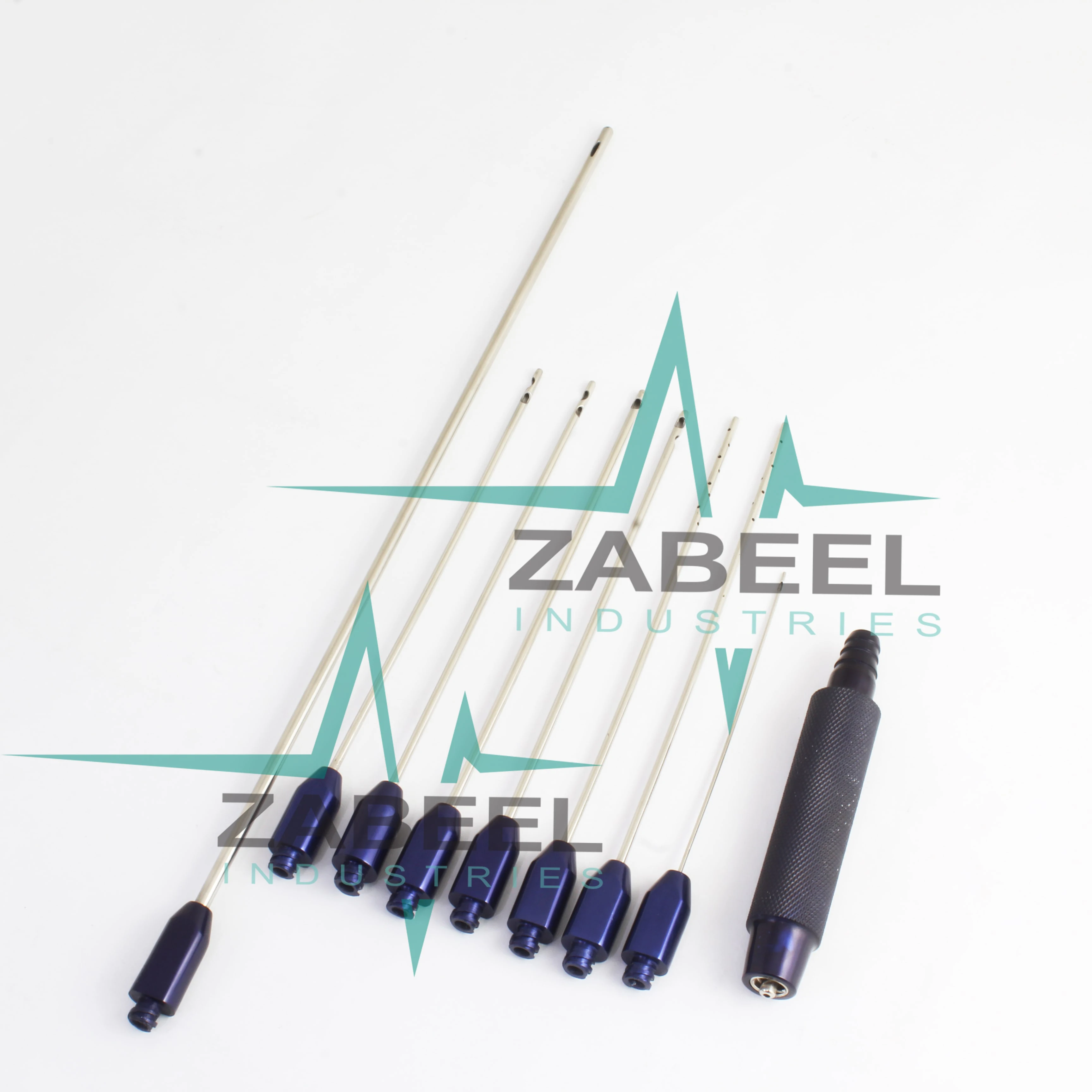 Luer lock connector syringe Cannula 9 PCs Set Plastic surgery Limo Cannula By ZaBeel Industries