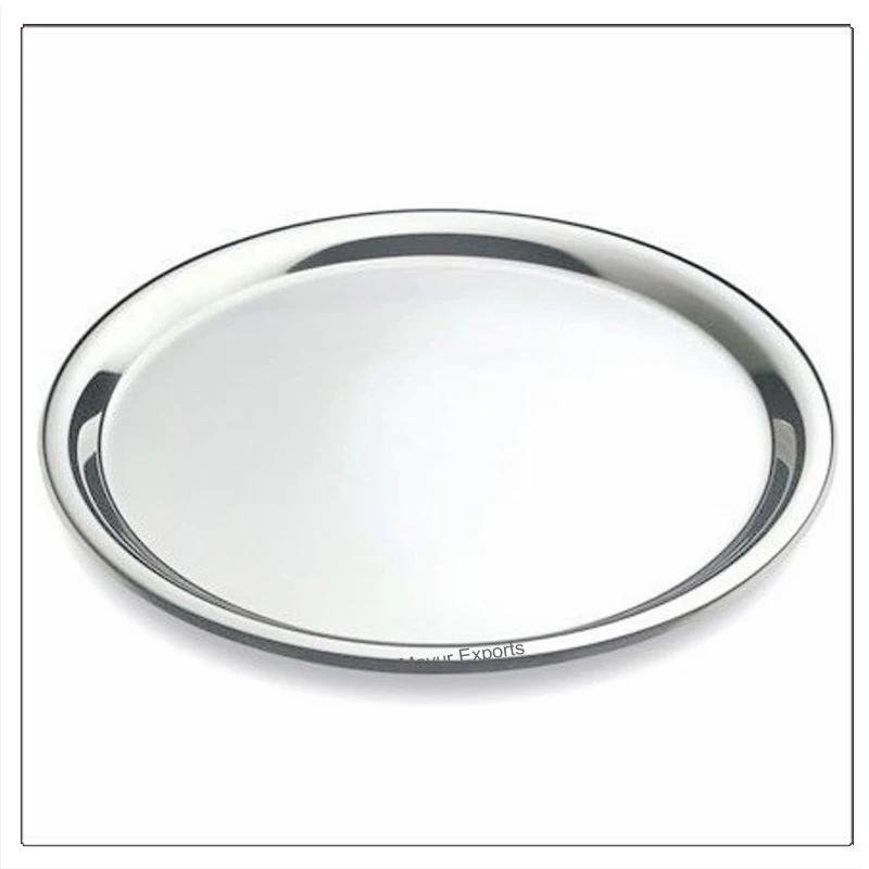 Stainless Steel Oval Tray Bar Serving Tray Waiter Serving Tray
