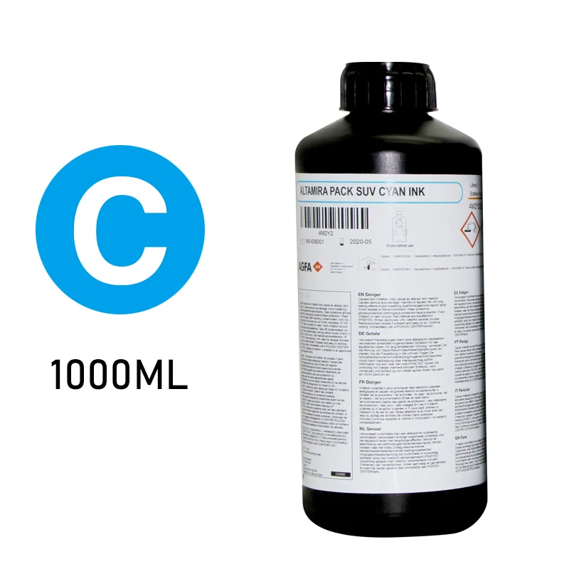 High Quality Agfa UV LED Ink Varnish UV DTF Ink for Ricoh Gen5 Head Inkjet Printer