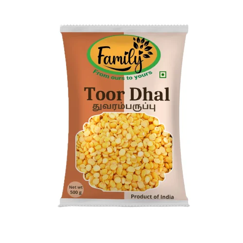 Hot Sell 100% Organic Dried Toor Dhal 500 Grams Packed with Bopp Bag Pack Toor Dhal For Sale Wholesale Prices