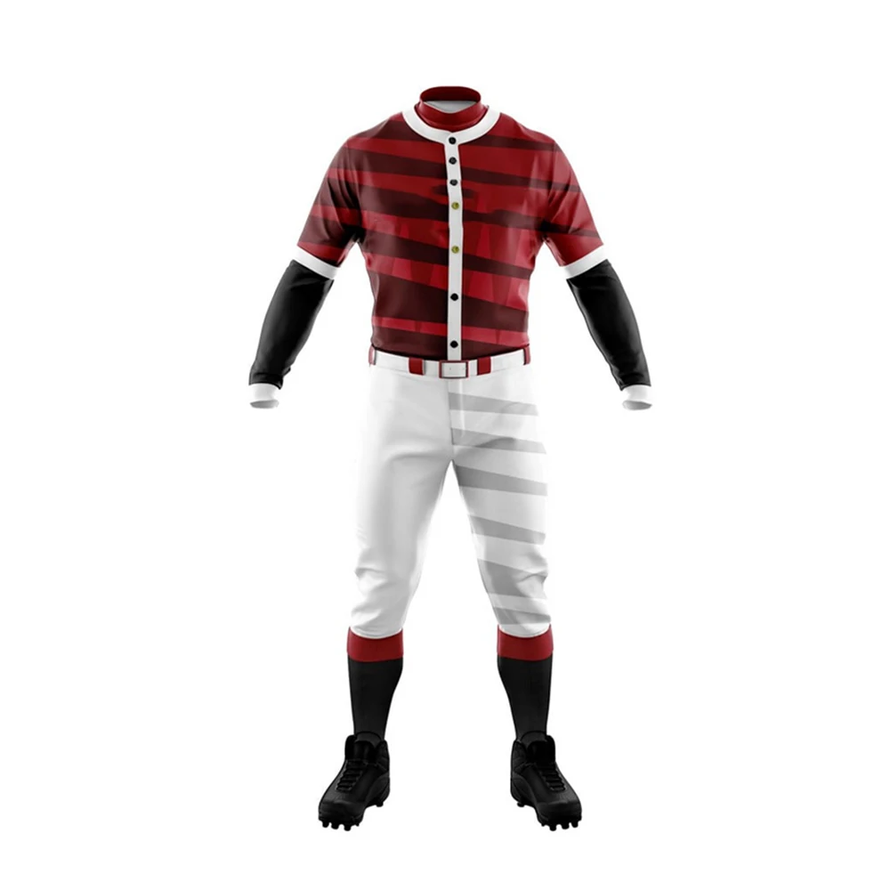 New Custom Made Sports Baseball Uniform For Men Pakistan Top Unique Style Sports Clothing Baseball Uniform Set