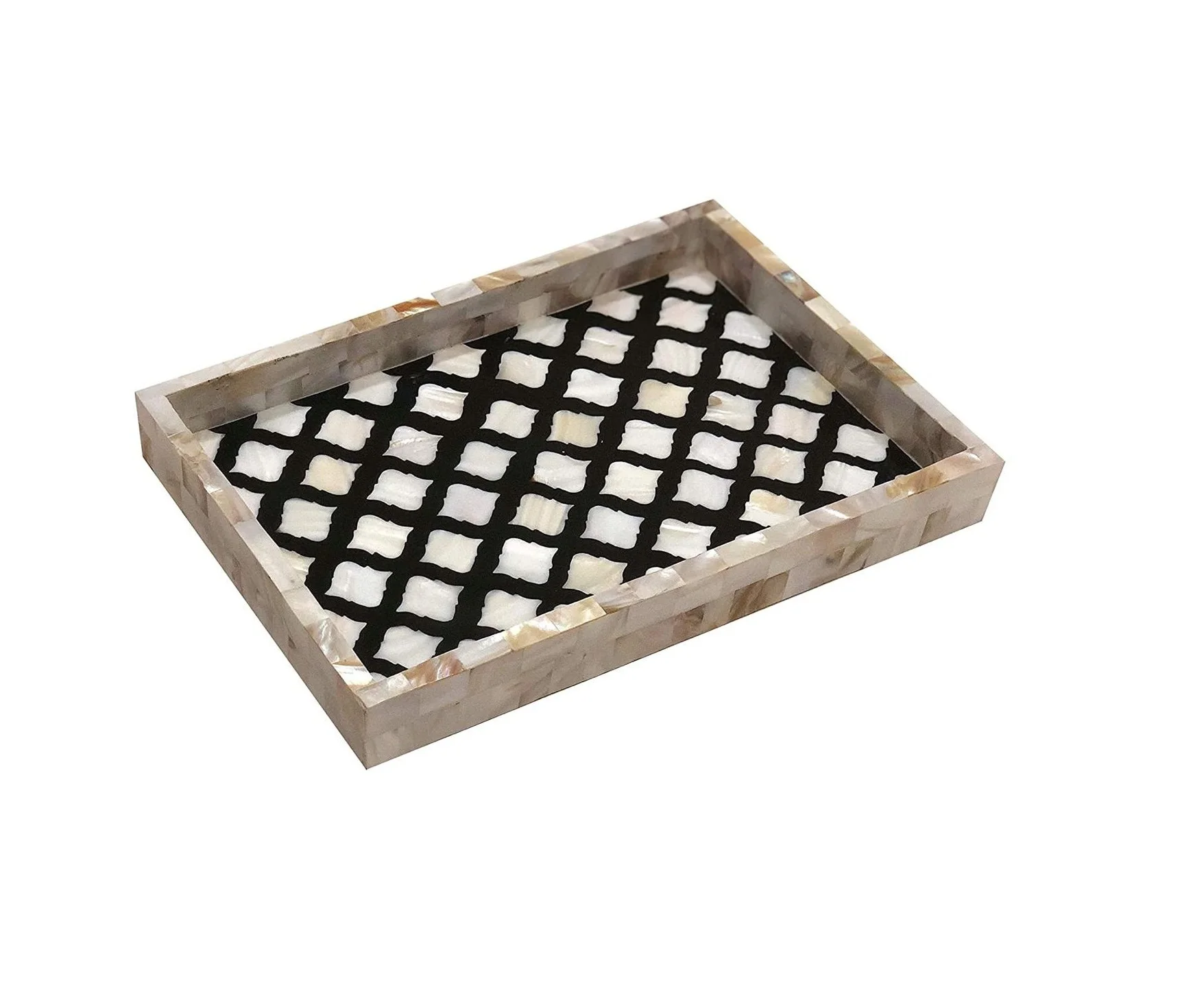Wholesale Mother Of Pearl Inlay Serving Tray Best Quality Hand Made MOP Trays Factory Price