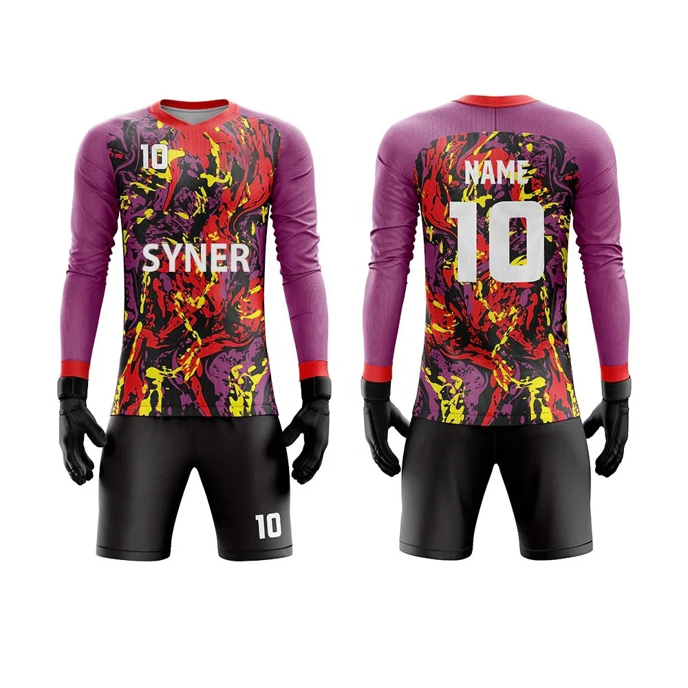 Customized Goalie Uniform Set Soccer Keeper Training Uniforms Goalkeeper Uniform Kit