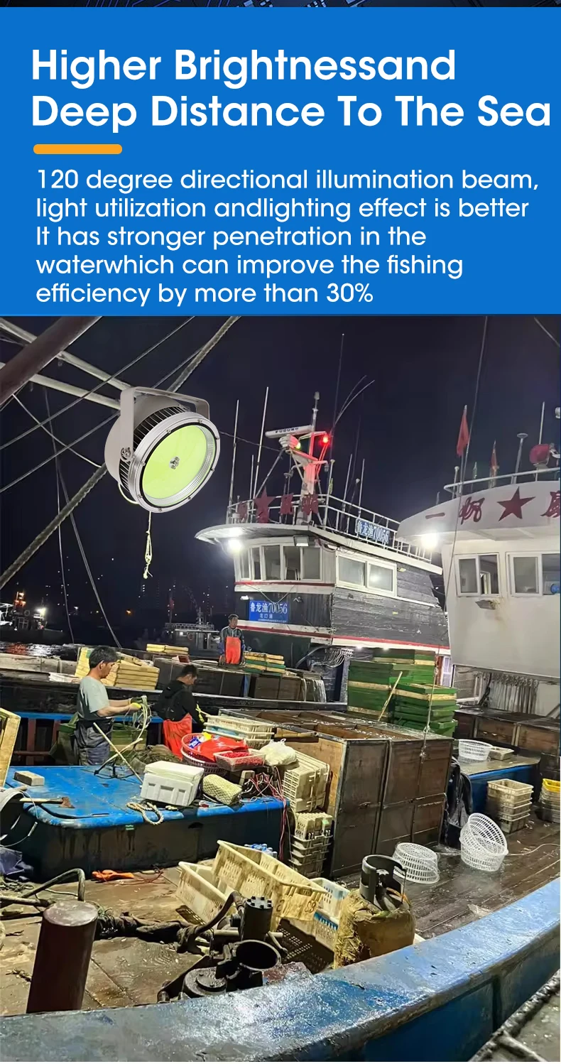 120v 190v 500w 600w led night fishing lights for bank fishing for tuna squid best led boat lights for night fishing