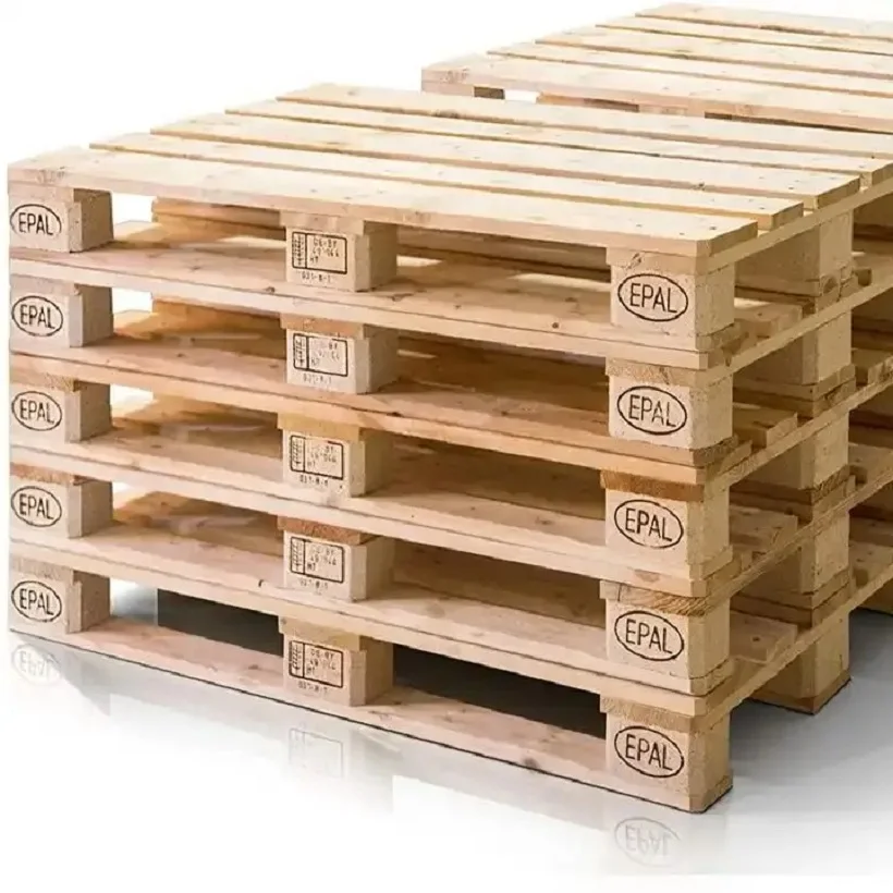 New Pine 1200 x 800 EPAL Wooden Euro Standard Pallet Double Faced Plastic 4-Way Entry Cheap Price Worldwide Sale