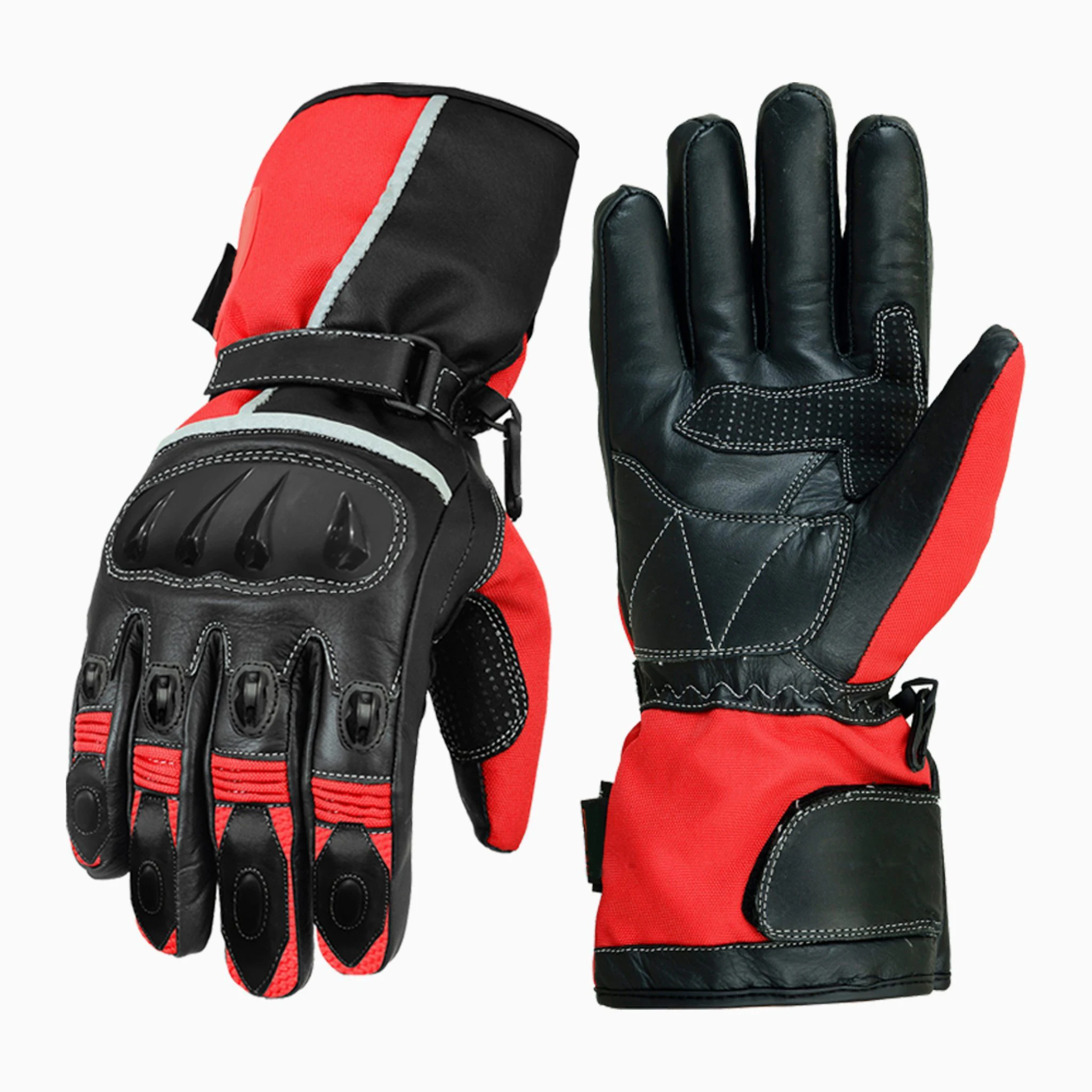Best Quality Heavy Duty Strong & Comfortable Hand Protection Leather Racing Gloves Motorbike Riding Gloves