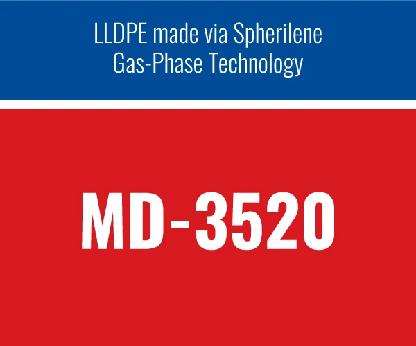 LLDPE Granules MD-3520 is a medium density polyethylene resin (MDPE) Clear Bag White Packing Color Material Molding Natural