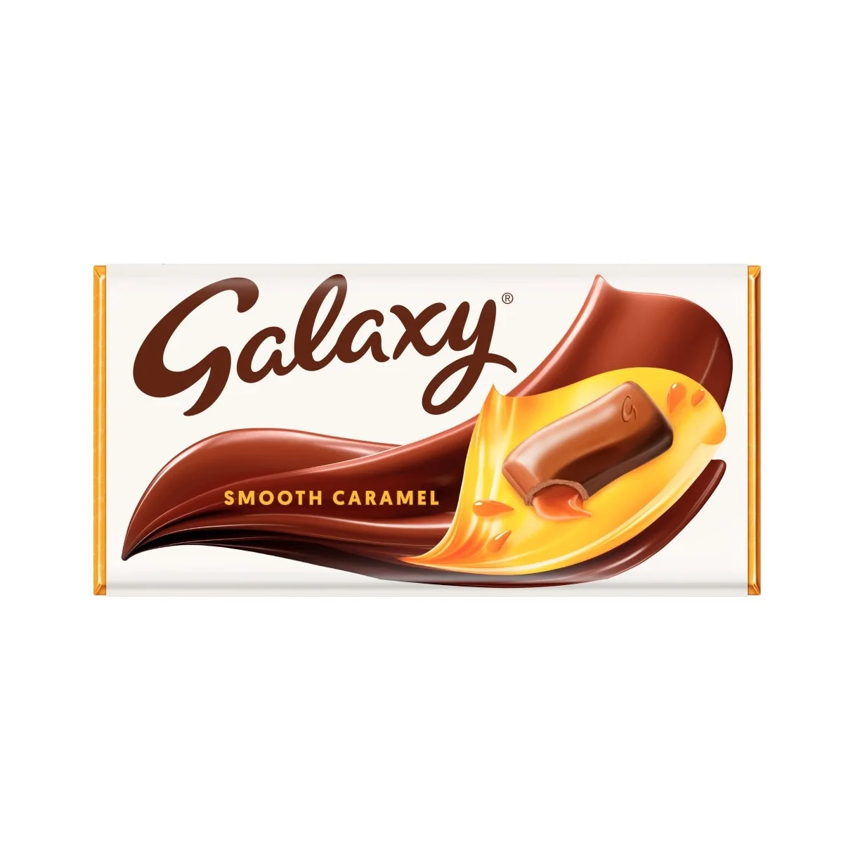 Galaxy Smooth Caramel Chocolate Block 135g