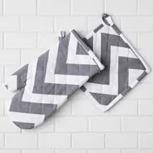 Custom Organic Cotton Oven Mitt Digital Printed Heat Resistant Kitchen Gloves and Sustainable Alternatives