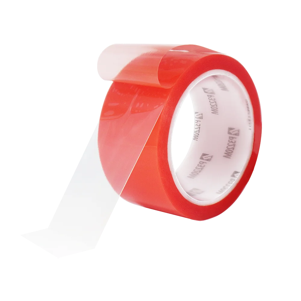 Red polyester film Double-sided adhesive tape PET for signs / billboards