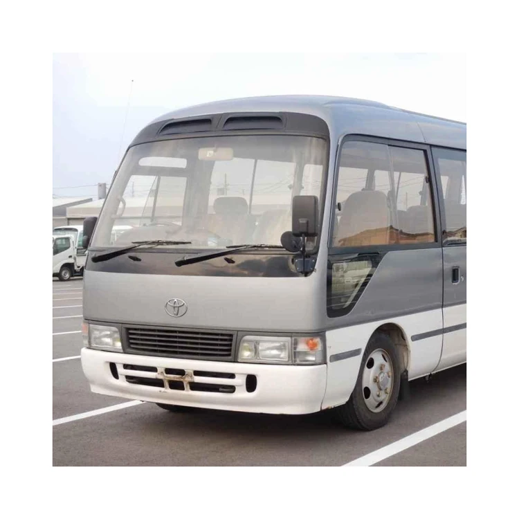 Оригинальный Подержанный мини-автобус Toyota Coaster для продажи 23 местный автобус пассажирский автомобиль Левостороннее управление каботажное судно
