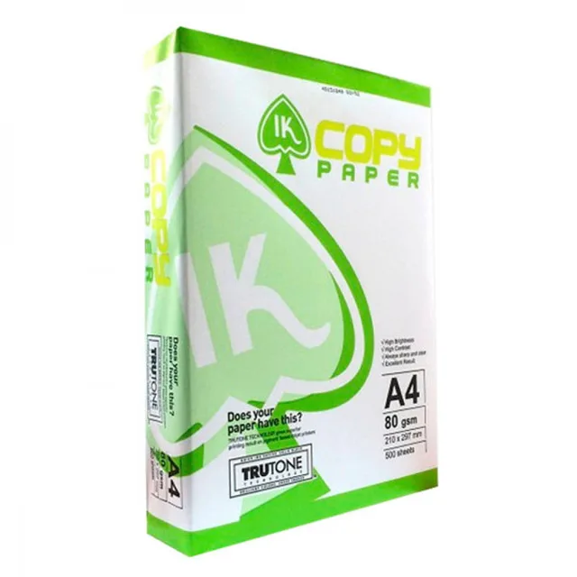 ik plus  A4 Copier Paper( 80gsm, 75gsm, 70gsm)